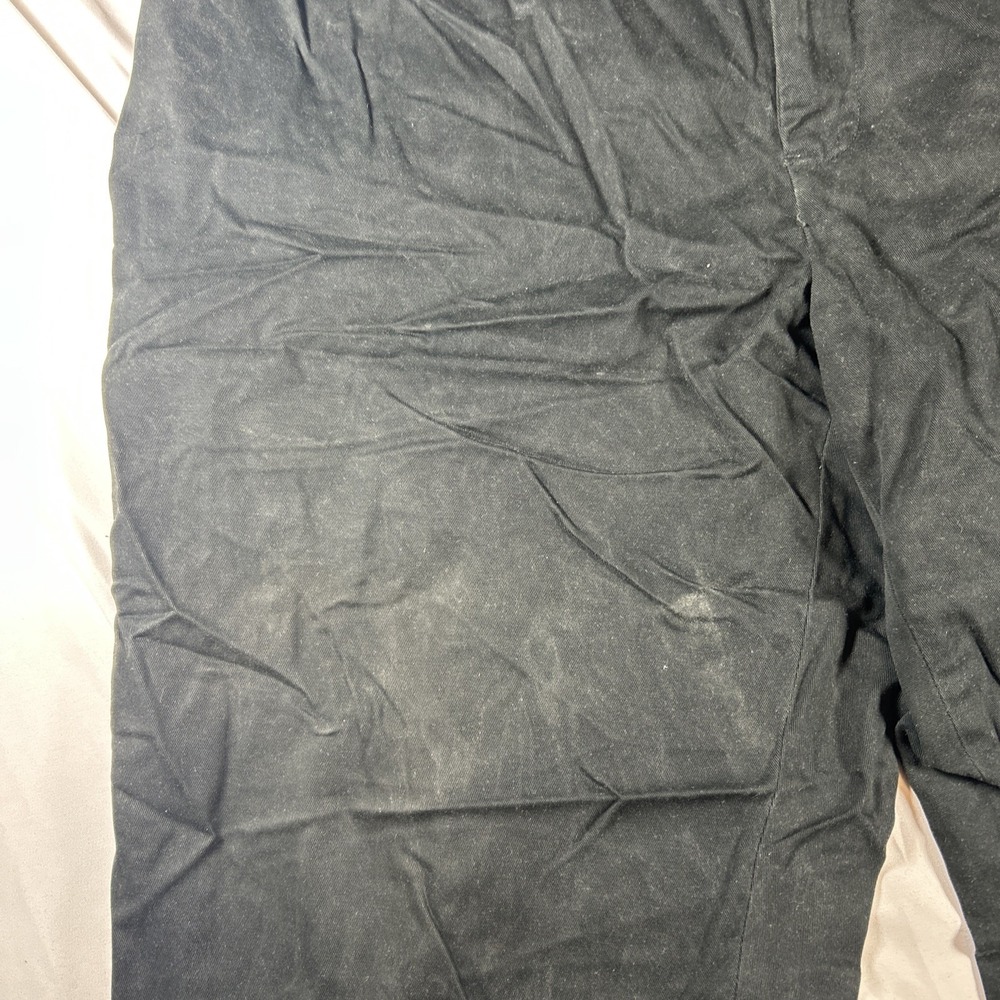 VTG Polo Ralph Lauren Prospect Pants Mens 46x30 Black Classic Chino 100% Cotton - Picture 3 of 7
